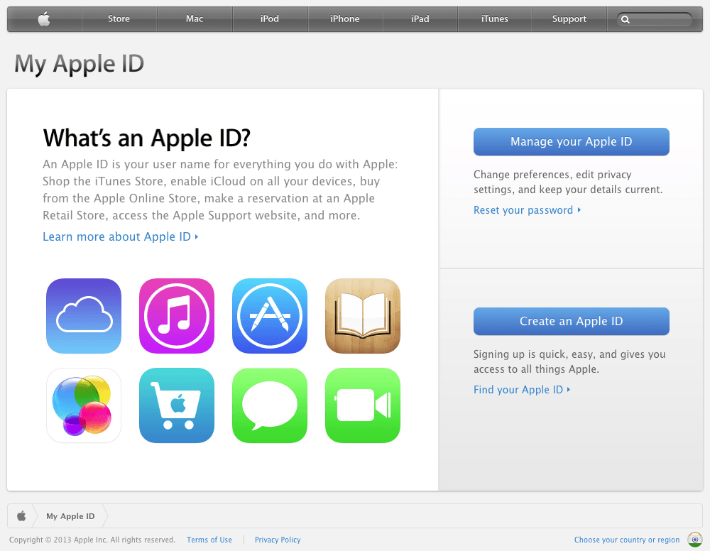 01 Manage & Sign In Apple ID URL