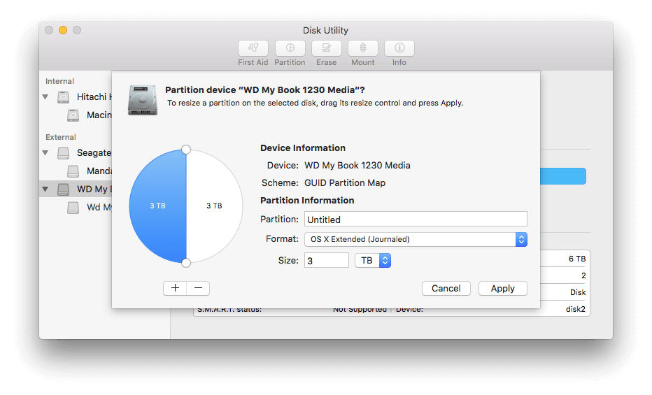 03 Disk Utility Number of Partition Manage